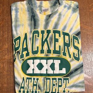 Vintage Green Bay Packers Tie-Dye T-Shirt XL